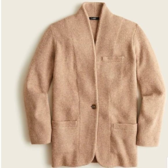 J.Crew Sweaters - J.Crew Heather Mushroom Cocoon Sweater-Blazer - Size M